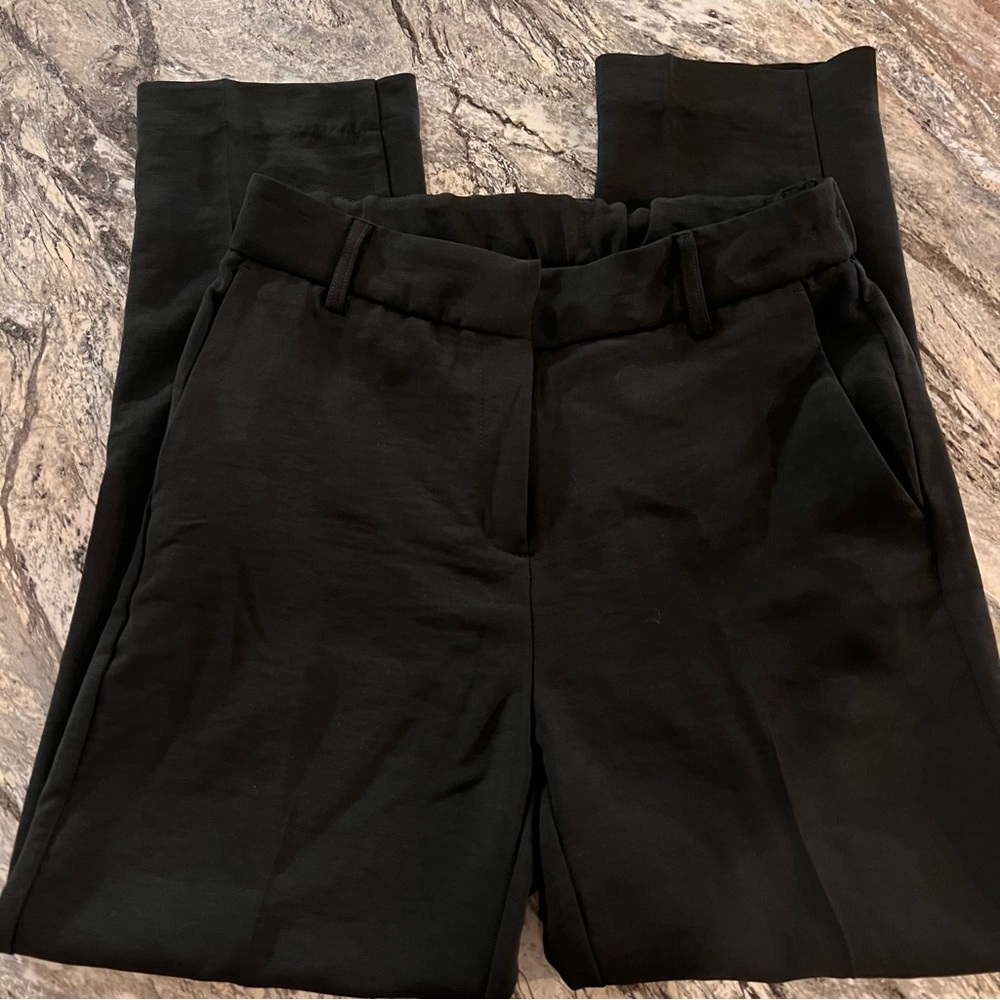 Rachel Zoe Black Straight-Leg Trousers